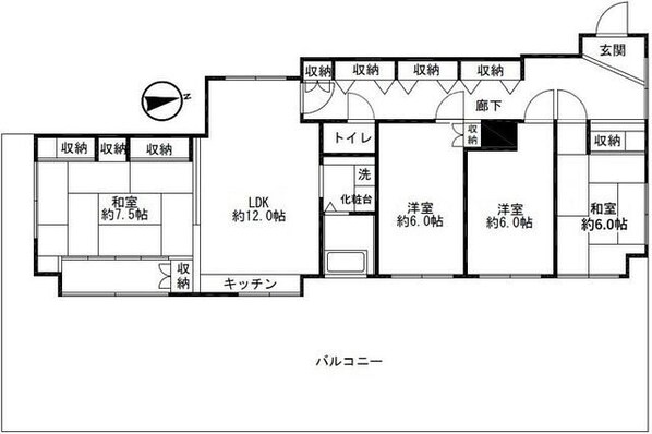 パークサイド常盤の物件間取画像